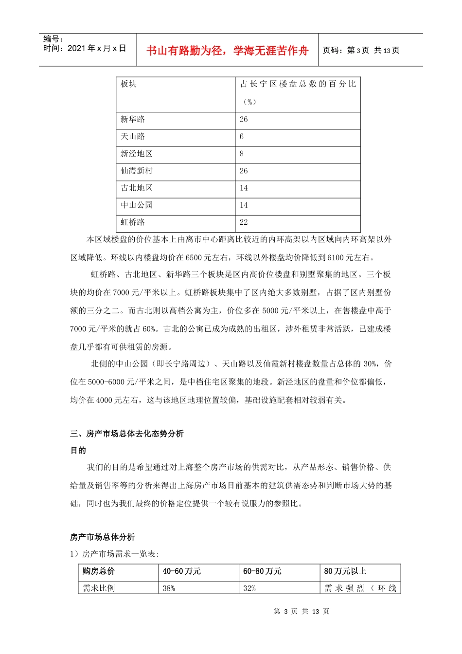 某楼盘分析市场报告_第3页