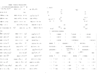 (完整版)部编版一年级下语文总复习试题汇总打印版)