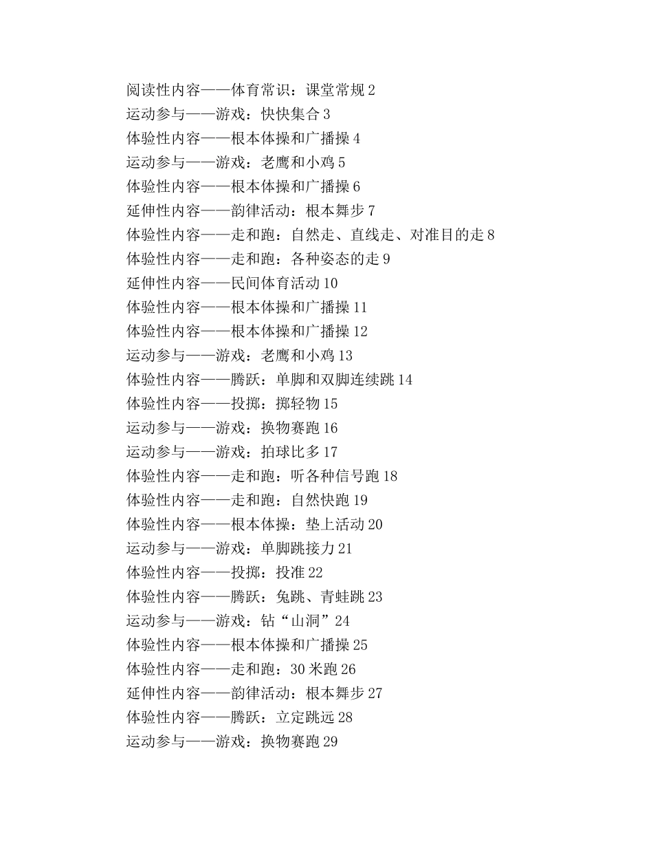 秋季体育教学工作参考计划 (2) _第2页