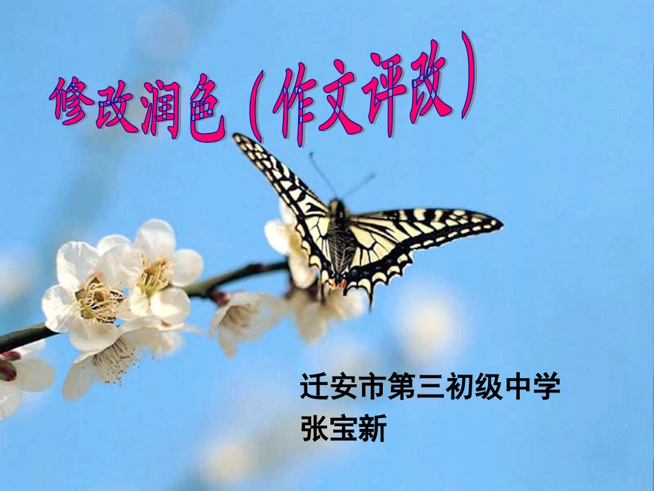 部编九下《修改润色》_第1页