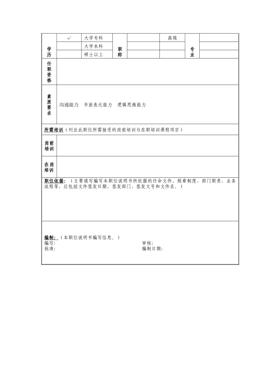 专线、租线业务管理岗位说明书_第2页