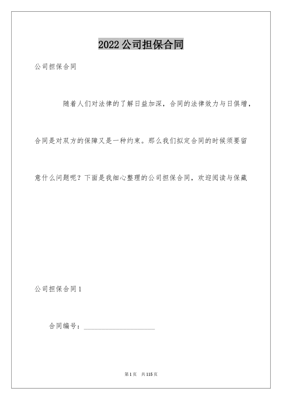 2024公司担保合同_9_第1页