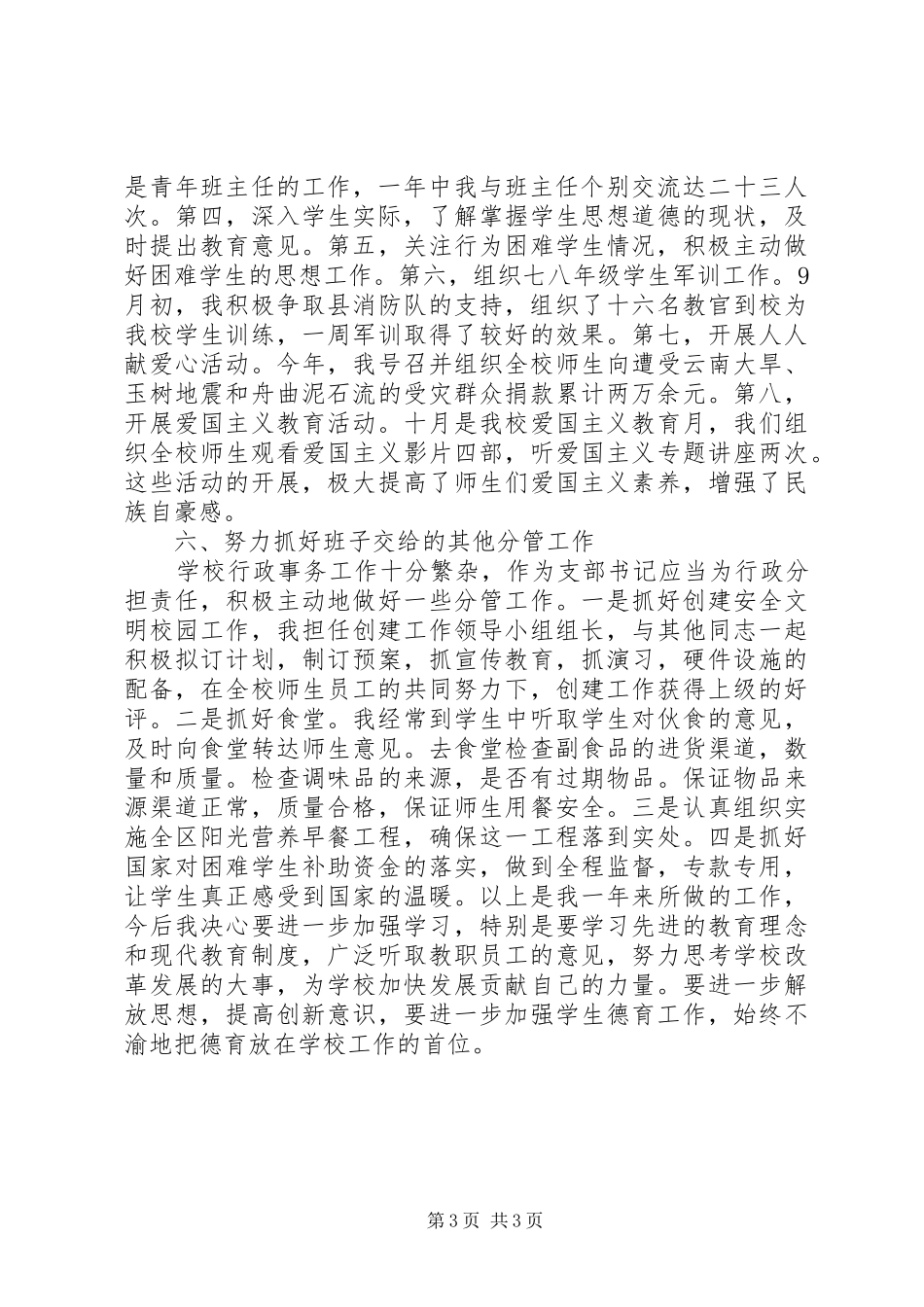 中学书记年终总结 _第3页