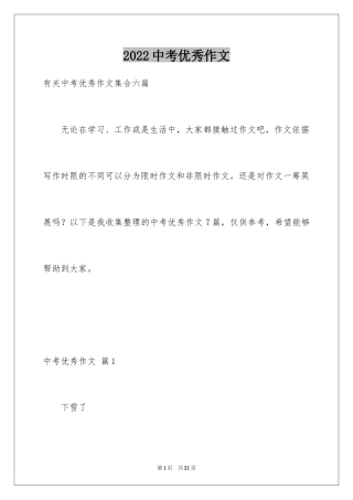 2024中考优秀作文_32