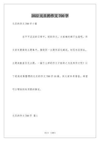 2024元旦的作文700字_18