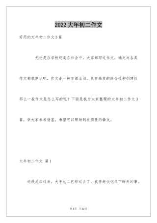 2024大年初二作文_86