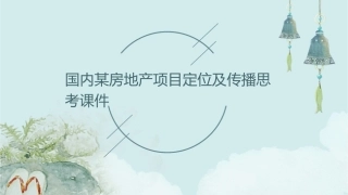 国内某房地产项目定位及传播思考课件