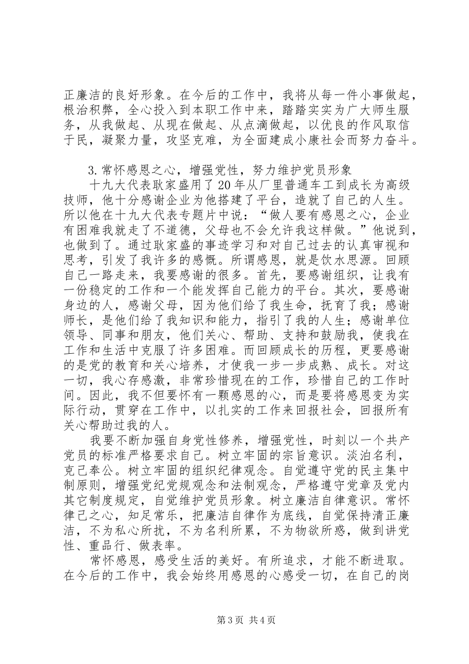 学习贯彻党的十九大精神专题研讨体会心得_第3页