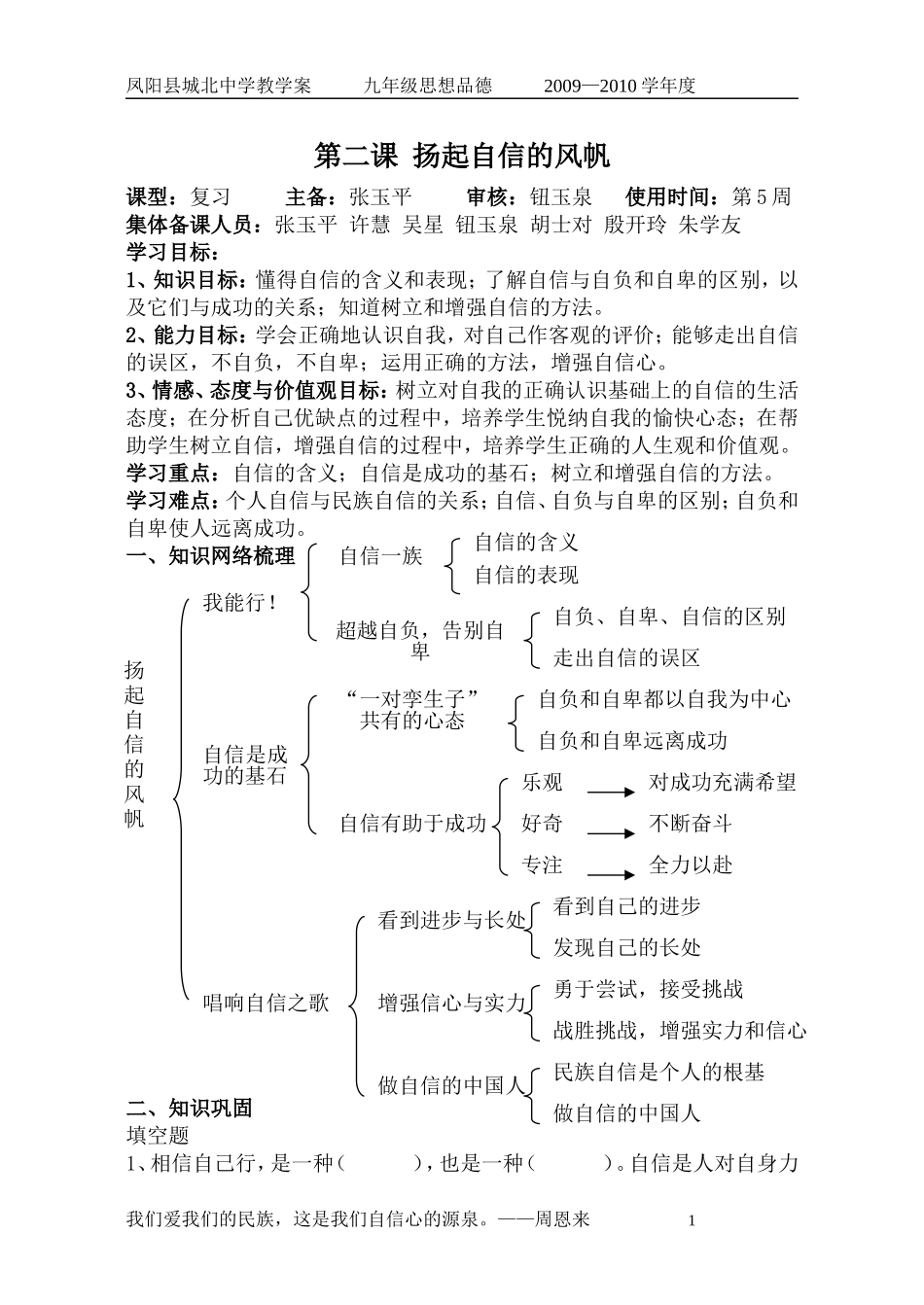 七年级第二课：扬起自信的风帆_第1页