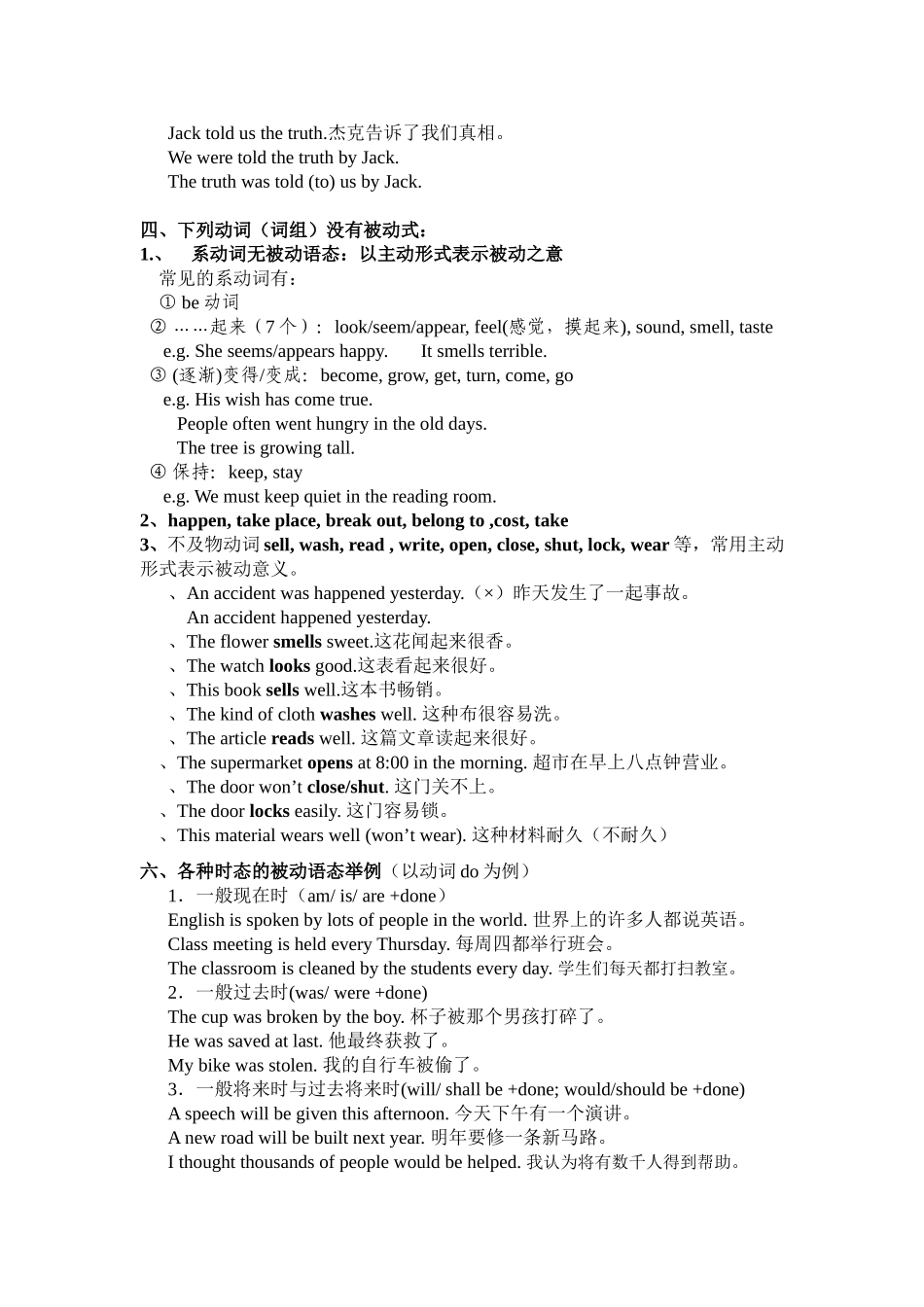 初中英语被动语态复1_第3页