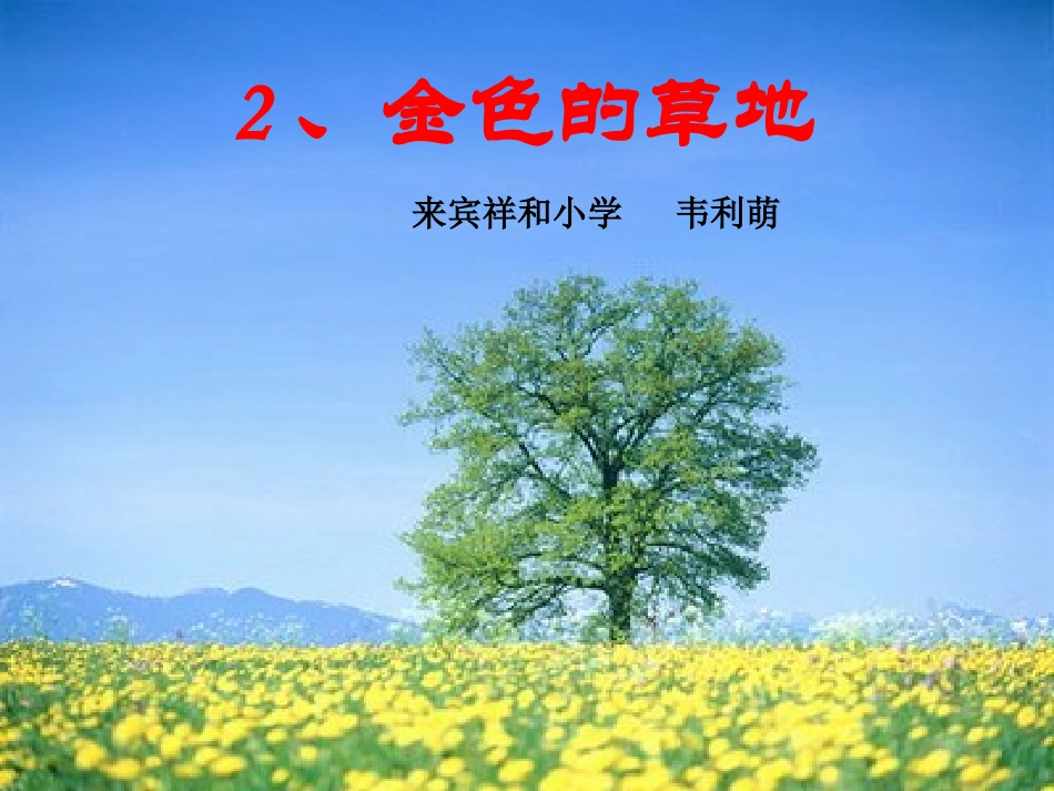 金色的草地 (4)_第1页