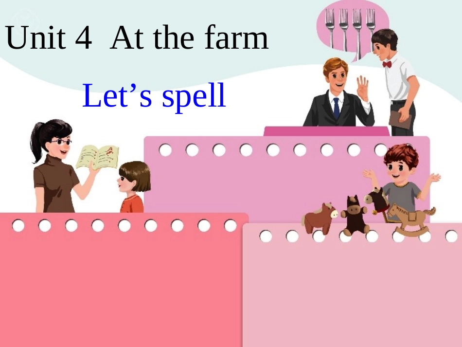 人教版pep四年级英语下册Unit4PartALet’sspell课件_第1页