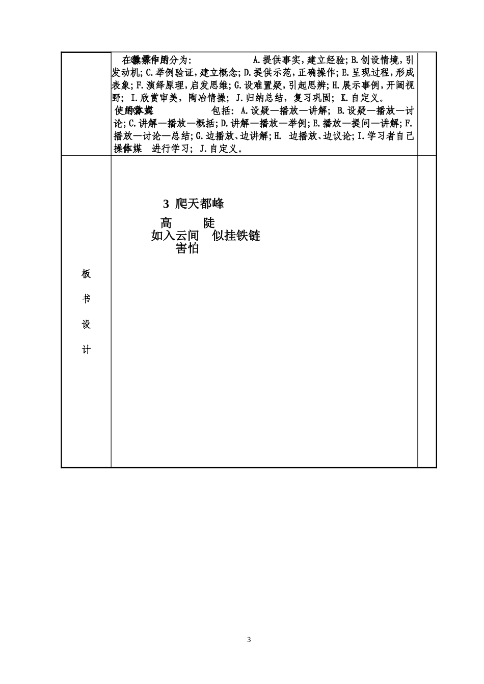 课堂教学设计表(李月霞)_第3页