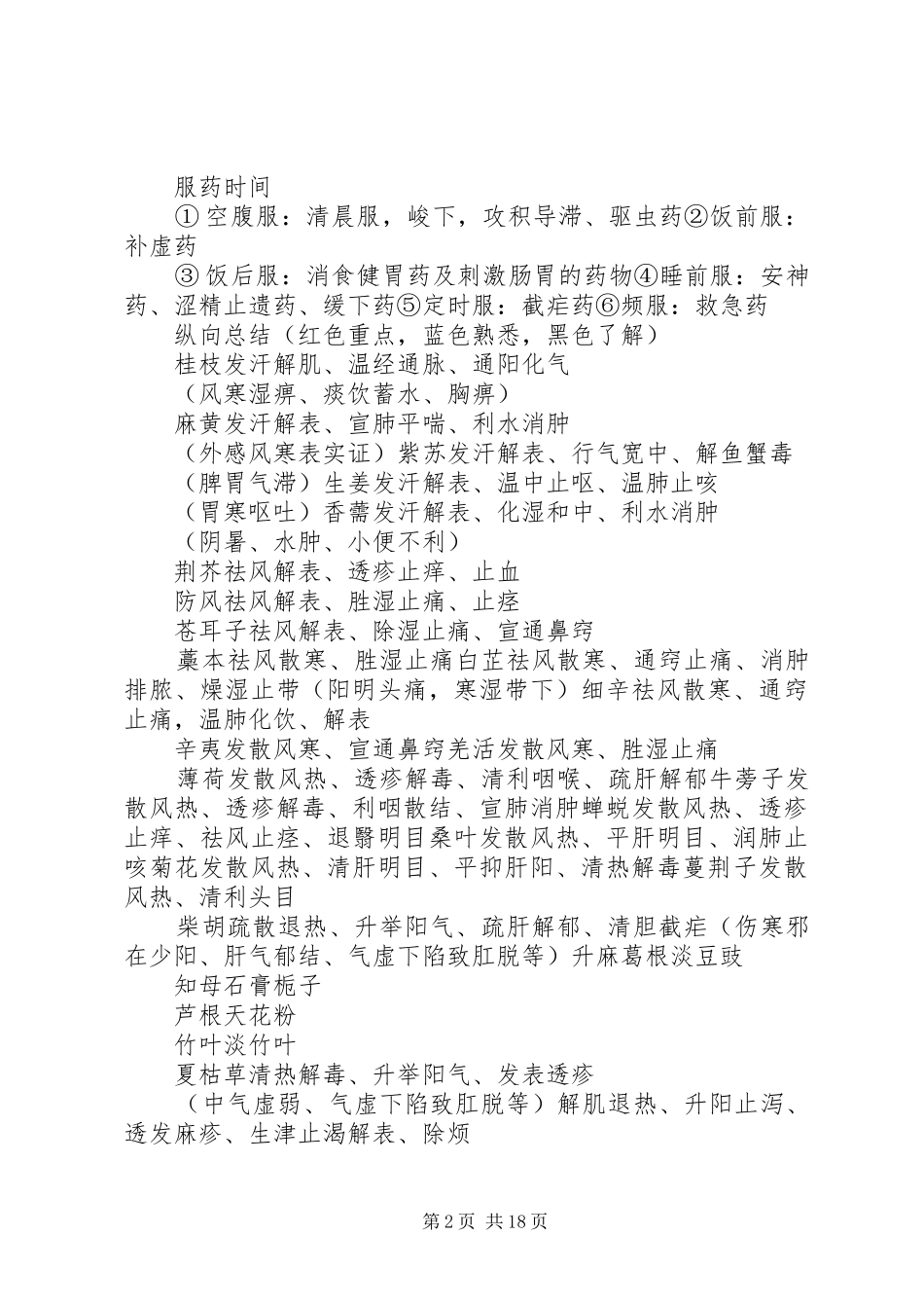 中药学归纳总结 _第2页