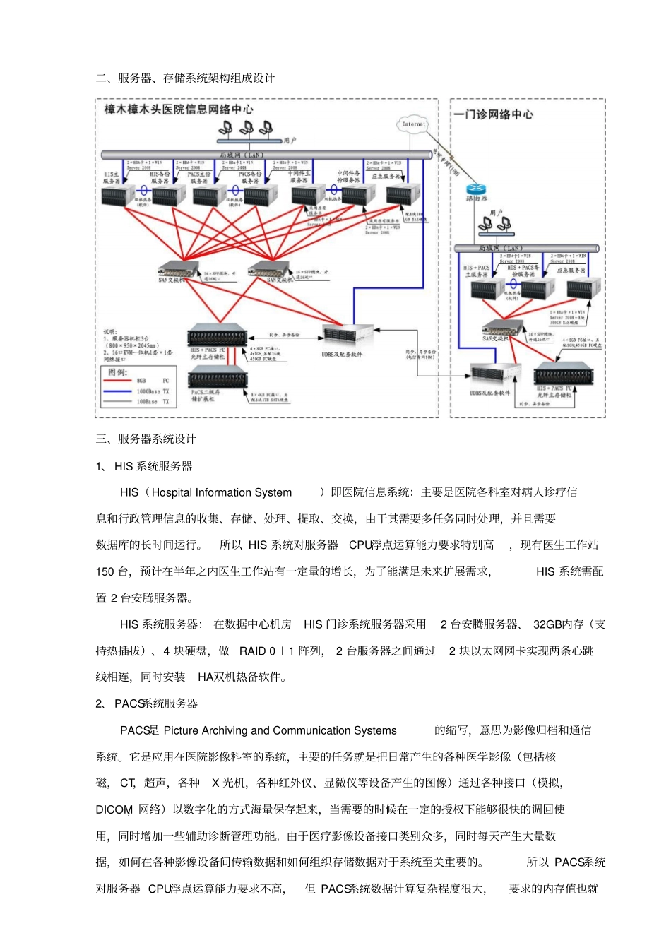 医院服务器存储设计方案_第3页