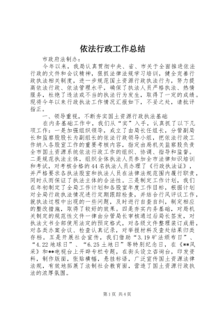 依法行政工作总结 (28)