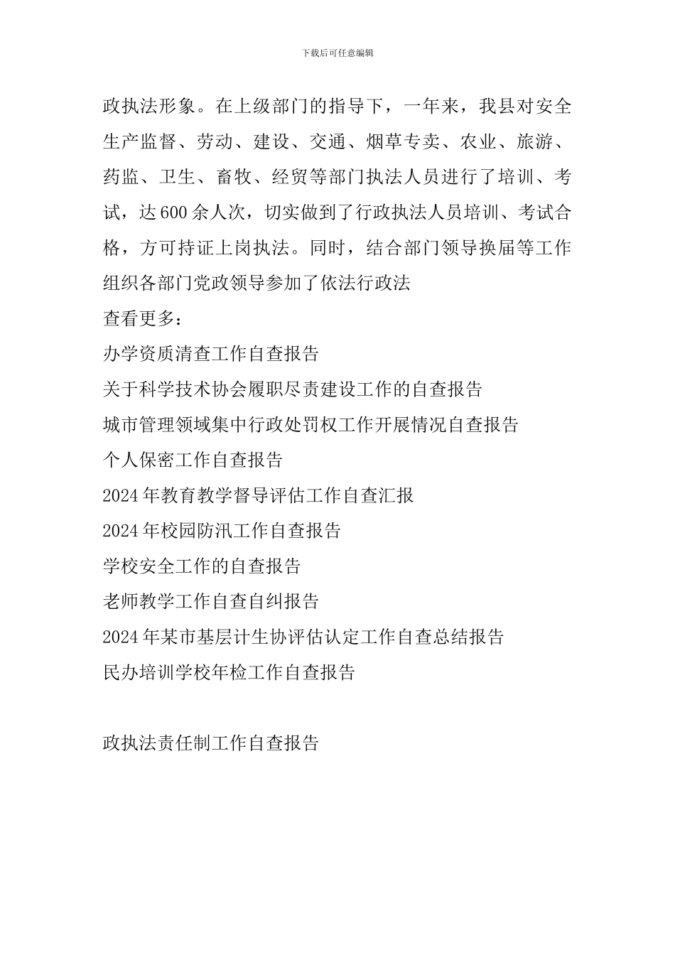 政执法责任制工作自查报告_第2页