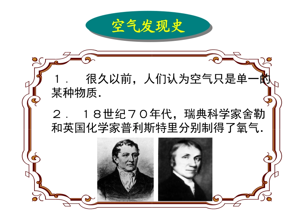 初中三年级化学上册第二章空气物质的构成21空气的成分第一课时课件_第2页