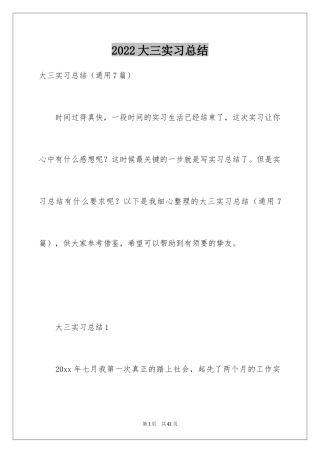 2024大三实习总结