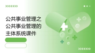 公共事业管理之公共事业管理的主体系统课件
