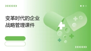 变革时代的企业战略管理课件
