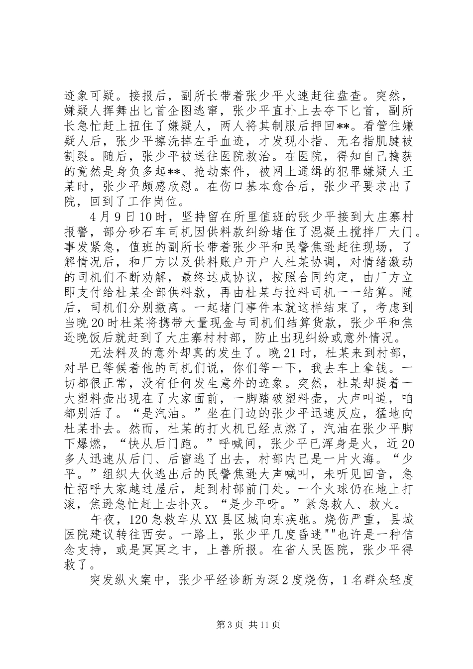 一日警察活动结业总结[范文大全] _第3页