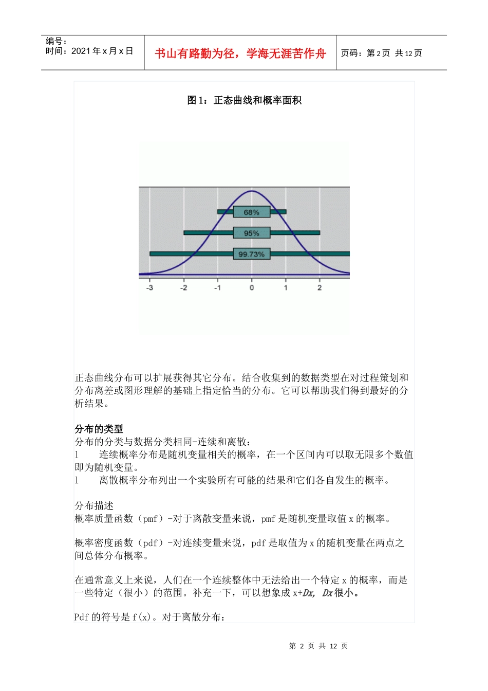 了解六西格玛中的统计分布_第2页