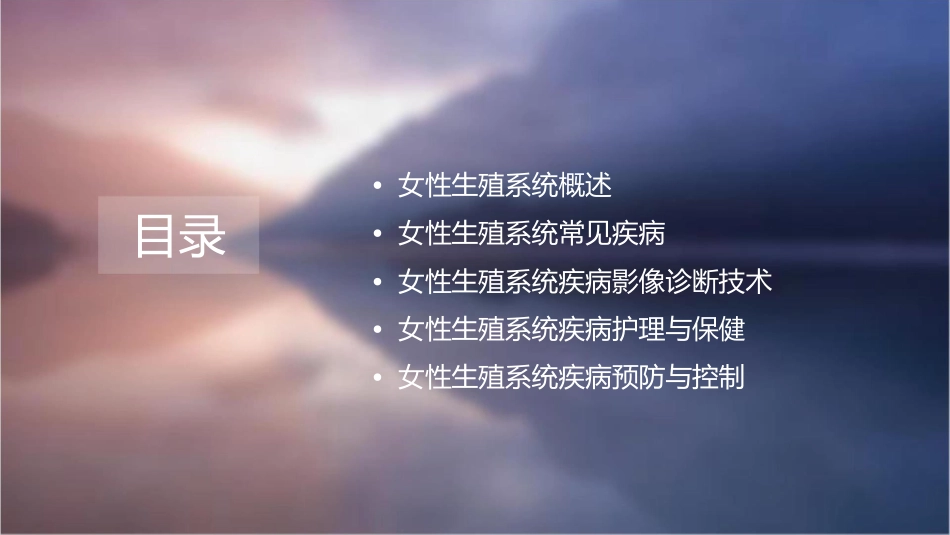 女性生殖系统疾病影像诊断护理课件_第2页