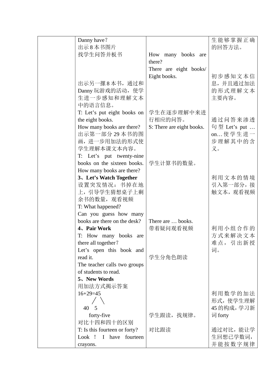 四下第一单元Lesson4教学设计_第3页