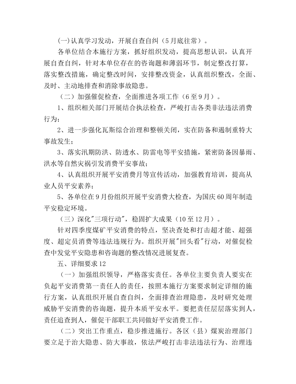 煤矿安全生产三项行动工作的实施方案 _第3页