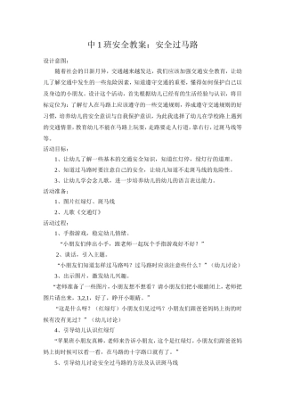 安全教案__安全过马路