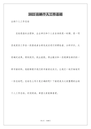 2024出纳个人工作总结_30