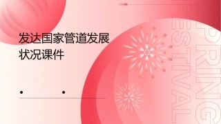 发达国家管道发展状况课件