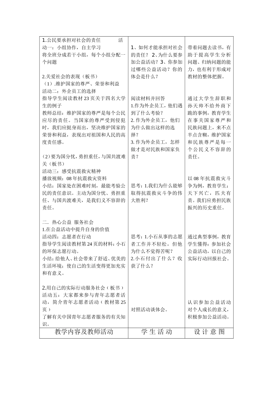 《承担对社会的责任》教学设计_第2页