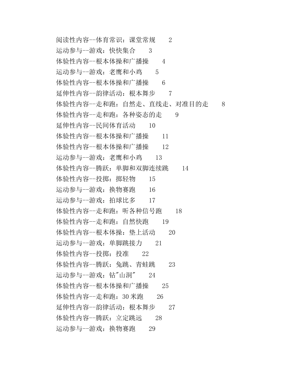 秋季体育教学工作参考计划 _第2页