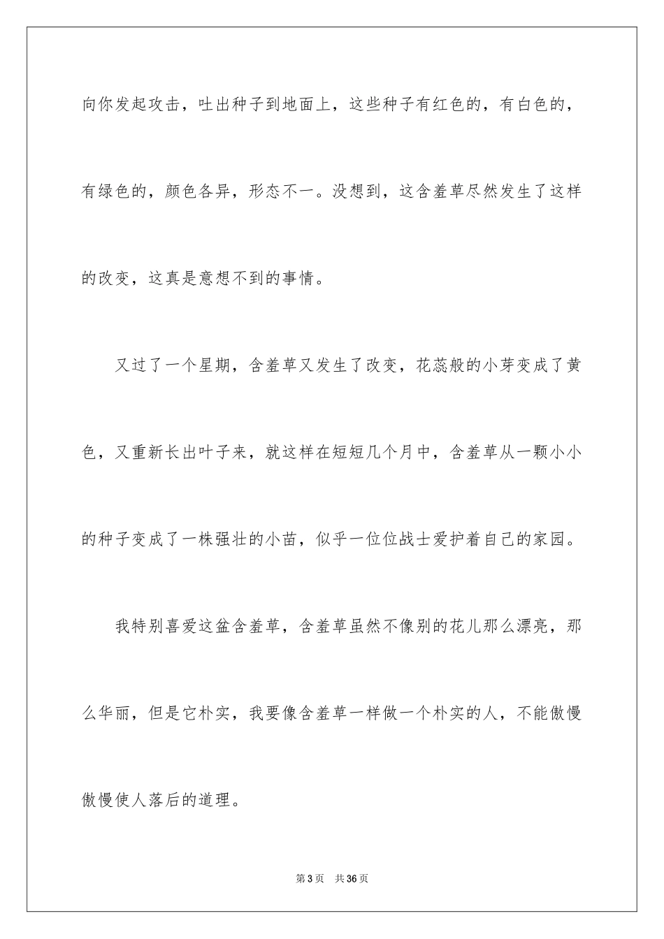 2024含羞草观察日记_9_第3页