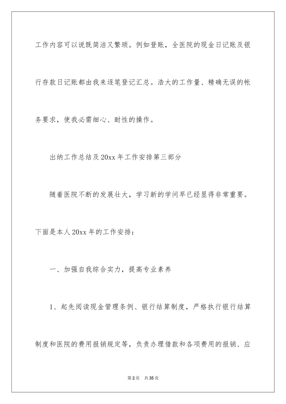 2024出纳工作计划_37_第2页