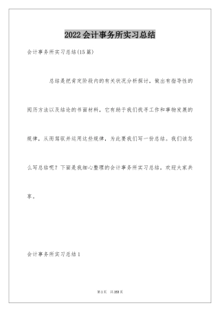 2024会计事务所实习总结_1