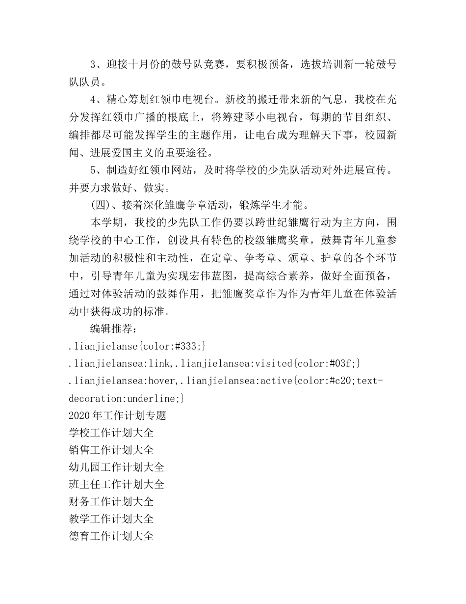 少先队工作参考计划范文(1) _第3页