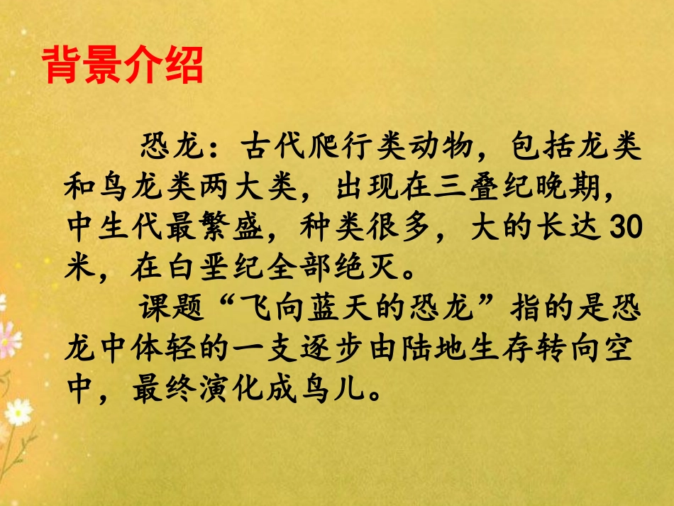 《飞向蓝天的恐龙》课件2_第3页