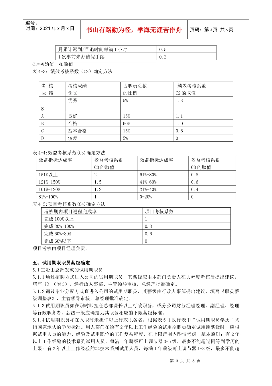 职工工资制度手册_第3页