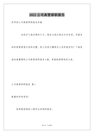 2024公司高管辞职报告_9