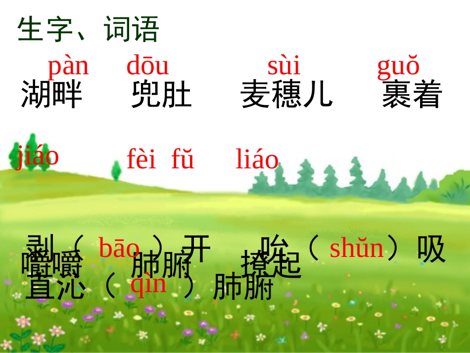 人教版小学语文第8册《麦哨》课件_第3页