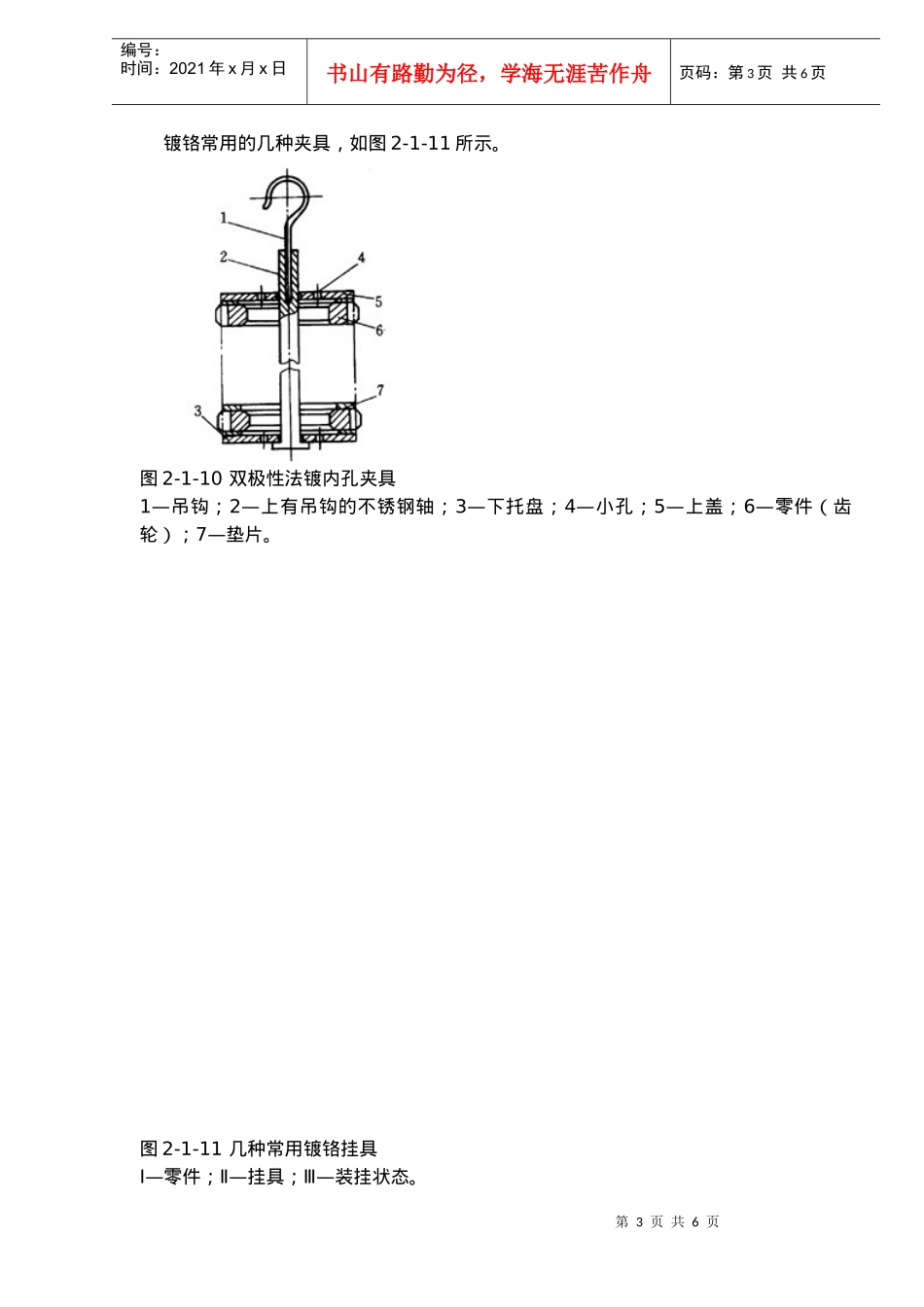 电镀零件表面准备和表面处理用挂具类形_第3页
