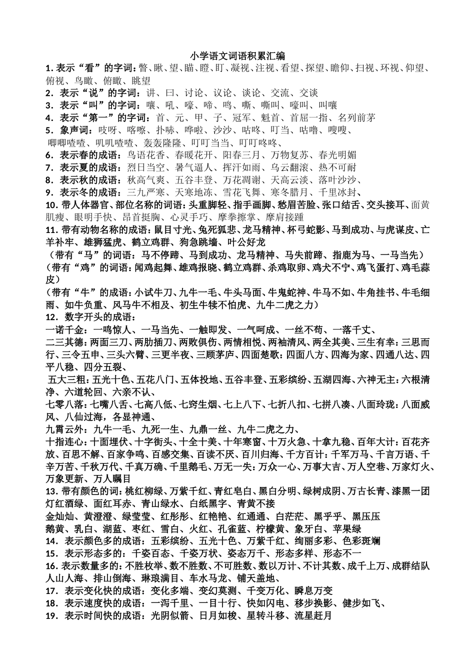 词语归类 (2)_第1页