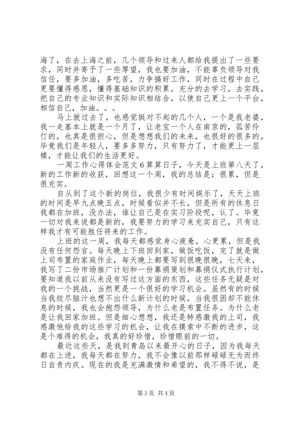 一周工作总结范文简短体会_第3页