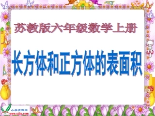 《长方体和正方体的表面积》