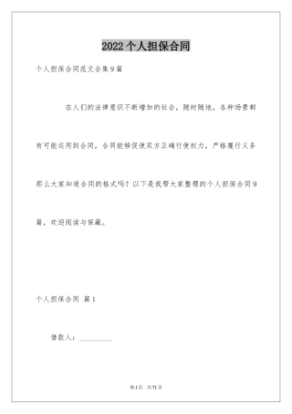 2024个人担保合同_9