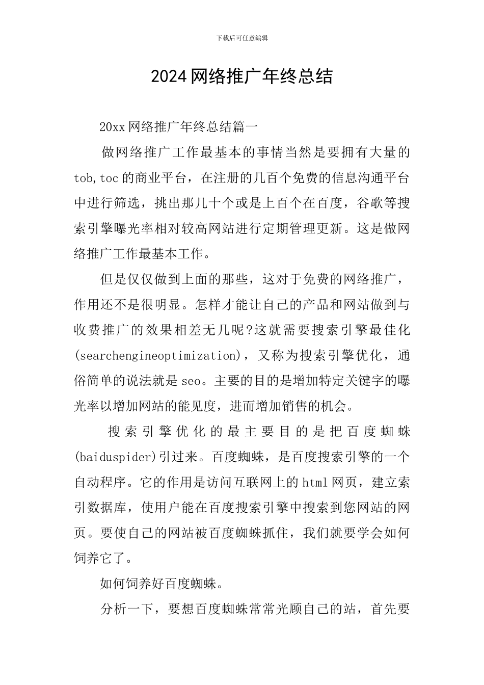 2024网络推广年终总结_第1页