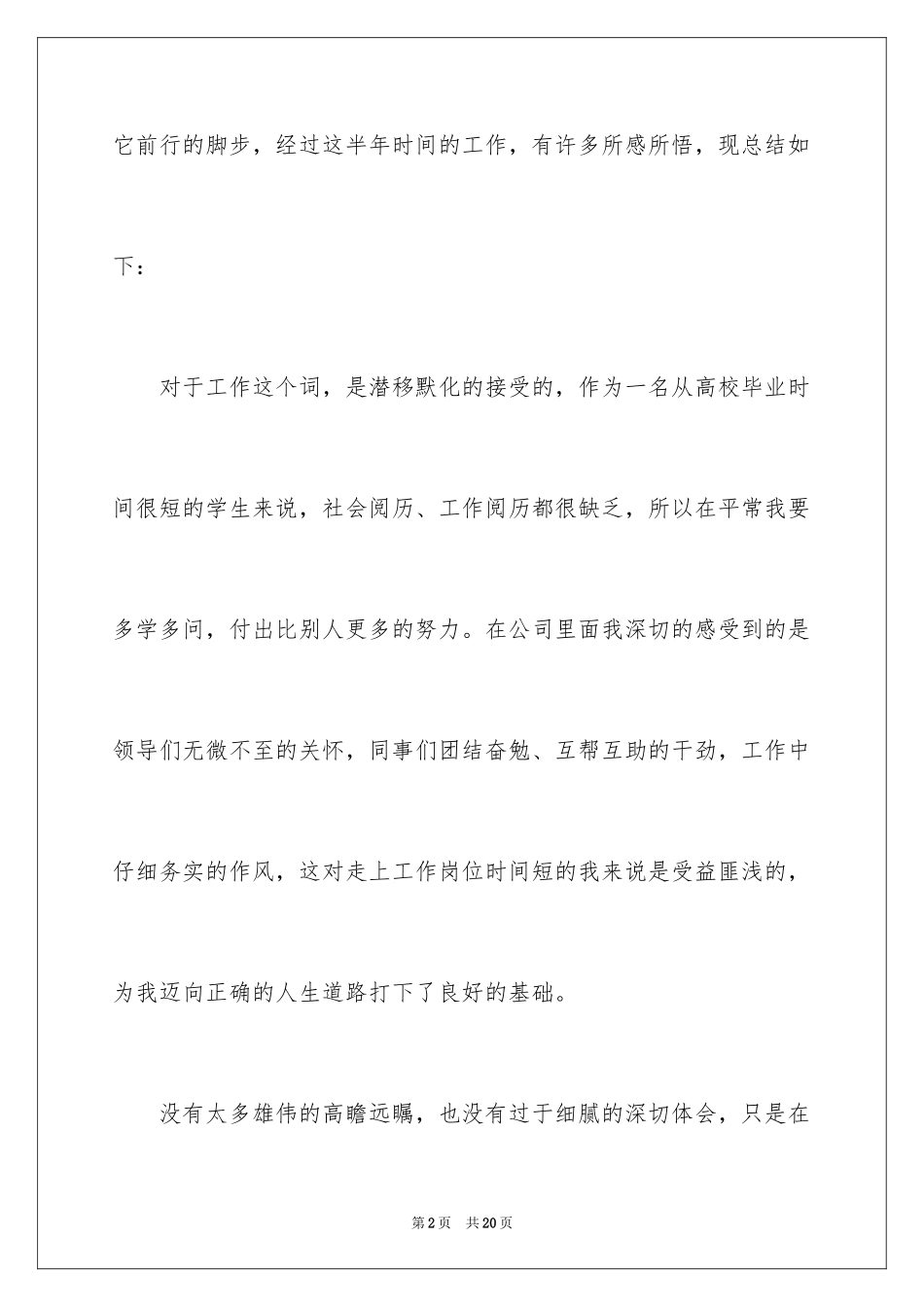 2024个人年中工作总结_第2页